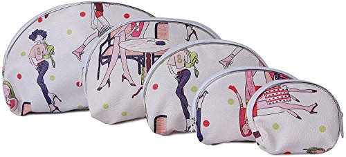 UberLyfe Fashionable Times Multipurpose Pouch or Purse for Women - Beige - Combo of 5 (PU-001025-VIN) RS.199 (60.00% Off) - Amazon