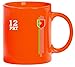 Produktbild Soccer World Cup Fussball WM Fanfest Gruppen bedruckte Kaffeetasse Bürotasse mit Spruch Motiv Streifen Trikot Portugal, Größe: onesize,orange
