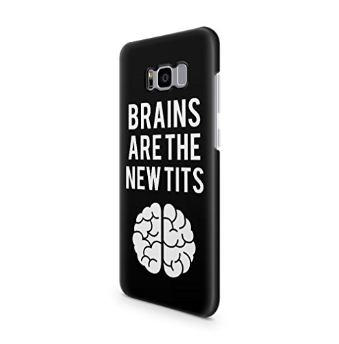 Brains Are The New Tits Funny Quote Samsung Galaxy S8 SnapOn Hard Plastic Phone Protective Carcasa Cubierta Case Cover