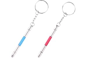 ASYKNM Set di 2 cacciaviti per occhiali multifunzione 3 in 1 con doppia punta, ideale per riparare occhiali, orologi, gioielli e molto altro. Pratici da portare con sé grazie al formato tascabile