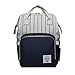 Produktbild Kottca LEQUEEN Multifunktionale Wickeltasche Große Kapazität Rucksack für Mama Umstandswindelbeutel (BL)