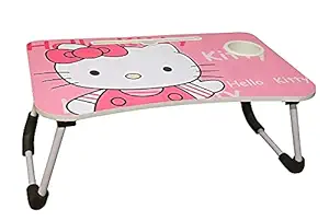 Kittu Enterprise Laptop Table Foldable Adjustable , Bed Table for laptops , Study , Bed and Breakfast Table (Kitty)
