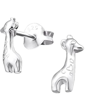 Laimons Kids Kinder-Ohrstecker Kinderschmuck Giraffe glanz Sterling Silber 925