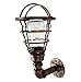 Produktbild QWE Industrielle Vintage Style Wandleuchte, Kreative Persönlichkeit Retro Wandleuchte Drahtkäfig Steampunk Beleuchtung Eisen Waterpipe Wandleuchte E27 Indoor Kunst Dekorative Beleuchtung,Schwarz,A