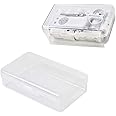 SYOSI Plastic Organizer Storage Box, Rectangular Empty Mini Clear Plastic Organizer Storage Box Containers with Lids for Small Items and Other Craft Projects(Mixed Sizes)