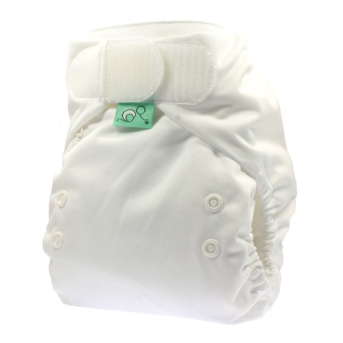 Tots Bots 8-35 lb New Easy Fit Hook and Loop Nappy White