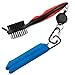 Golf-Handtuch und Clubbürsten-Set, LeRan 2 in 1 Mikrofaser Handtuch und einziehbarer Golf Pinsel mit Seilrutsche Aluminium Karabiner Reinigungsset für Einfaches Aufhängen auf Golf Bags