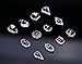 Sindy 5pcs New Crystal Rhinestone Oval Diamond Glitter Alloy Nail Art Decorations Nail Beauty Products Supplies