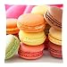 Produktbild Colorful French Macarons Dessert Cookies Muster Werfen Kissenbezug Art Dekoratives Kissen Fall 45,7 x 45,7 cm (Zwei Seiten)