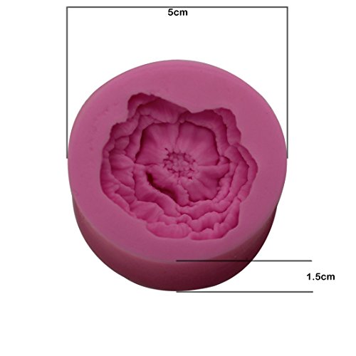 Joystore Blumen 3D Silikon Sugarcraft Fondant Kuchen Schokoladen Mold Decorating Backen Form Werkzeug - 3