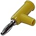 Produktbild Aerzetix - 2 X Bananenstecker Stecker Gelb 4mm 24A 60V DC Anschluss 39mm