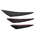 Produktbild YUnnuopromi 6Pcs Universal Carbon Fiber Car-Styling Front Bumper Spoiler Vehicle Body Decor Schwarz