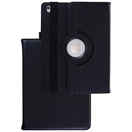 Schutzhülle Ständer Schwarz Kunstleder 360 Grad Drehbar Für IPad Und IPad 3 Mit Wach Und Schlaf Funktion – Schwarz 02 - 5
