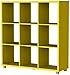 Produktbild Tenzo 1833-002 Box Designer Raumteiler 3x 3, 111 x 107 x 35 cm, Spanplatte lackiert matt, gelb