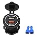Produktbild Peanutaod Auto und Motorrad Wohnmobil Aufladen QC 3 Dual USB Handy-Ladegerät flach 5v3.4a
