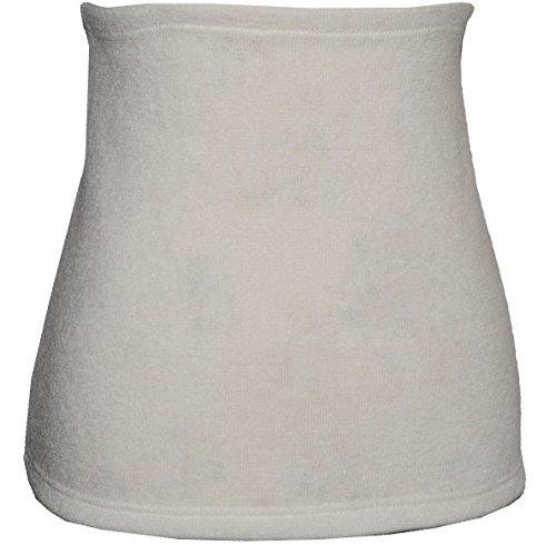 Preisvergleich Produktbild Belldessa Angora Wolle - Creme - Nierenwärmer / Rückenwärmer / Bauchwärmer - Größe: Damen Frauen M - Ideal Auch für Blasenentzündung und Hexenschuss / Rückenschmerzen / Menstruationsbeschwerden