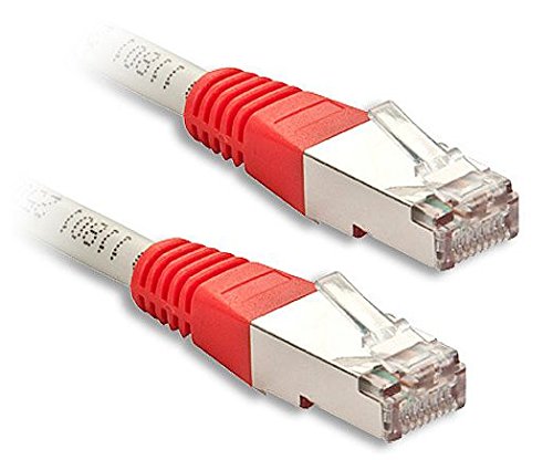 Lindy 45104 Crossover Netzwerk Kabel Cate 6 S/FTP 3 m grau mit rotem Stecker