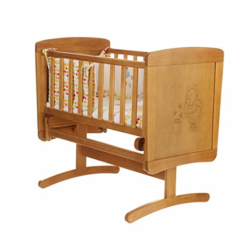 Disney Winnie the Pooh Gliding Crib and Mattress (Country Pine)