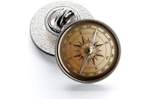 Gemelolandia | Pin de Solapa Magglass Mapas Navegacion y Brujulas Nº8 16mm | Pines Originales Para Regalar | Para las Camisas, la Ropa o para tu Mochila | Detalles Divertidos