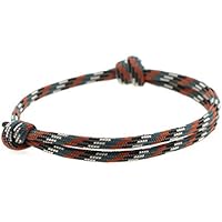 KOMIMAR Surfer Armband RATTLESNAKE SHAKE - cool lässiger Surf Style - Freundschaftsarmband - Surfer - Skater - Snowboarder - DIY - Geschenkidee - Handgemacht - Yachting - Skaterschmuck - Surferarmband - USA - LA