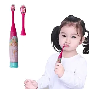 Pelo Cartoon Powered Toothbrush Soft Bristles for Kids Boys and Girls with Head Replaceable (Model-1)