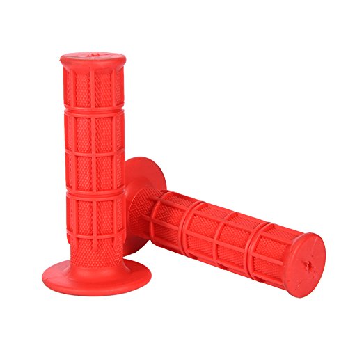 LianLe® - Manopole / impugnature per manubrio di bicicletta, in gomma rosso