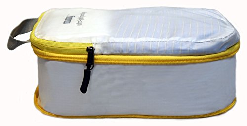 Embalaje Viajes, Compresión Embalaje Cubo, blanco traslúcido, Ripstop SilNylon, Peso Ultra Ligero (Gran)