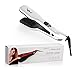Ocathnon Hair Straightening Rotating Hair Brush Straightener Ceramic Steam Brush With Flat Iron LCD Display with Removable Water Reservoir-White