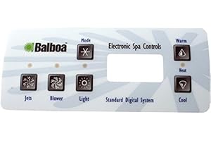 BALBOA WATER GROUP Balboa 10328 Standard Digital Jet/Blower/Light Spa Control Overlay