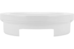 Camco 9-inch Pop-A-Plate Plastic Plate Dispenser | Ideal for Compact Spaces, RVs and Trailers | Mounts Under Cabinets or Shelves | White (57001)