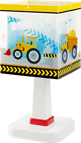 Baustelle Tischlampe 63611 Bagger LKW Krahn Lampe Kinderzimmer Leuchte Kinderzimmerlampe - 2