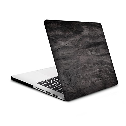kwmobile Hardcase Laptop Hülle für Apple MacBook Pro Retina 13″ (ab Ende 2012) – Vintage Holz Design Dunkelbraun dünne gummierte Schutzhülle Cover Case Tasche - 5
