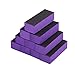 TRIXES 10Pc Purple 3-Way Nail Buffer Block Files