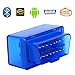Produktbild Mini Bluetooth Diagnostic Scanner OBDII ELM327 OBD2 Can Bus Interface Diagnosegerät(Deutschland Lagerhaus) (Bluetooth für Android, Blau)