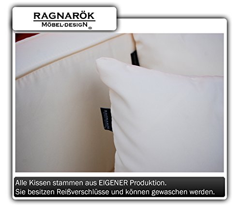 PolyRattan Lounge DEUTSCHE MARKE -- EIGNENE PRODUKTION 7 Jahre GARANTIE Garten Möbel incl. Glas und Polster Ragnarök-Möbeldesign braun Gartenmöbel