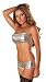 Produktbild Magic Silk Liquid Metal - Stirnbänder und höschen Set - erotische Bekleidung - Damen - Dessous-Set - Größe L, 1 Stück, silber