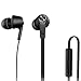 Price comparison product image Fone-Stuff In-Ear Headphones Earphones with Stereo Mic and Remote Volume Control, Superior Surround Sound Earbuds, Metal Head Round Wired Hands-free, Sound Play `N’ Pause Button, Black by Xiaomi®
