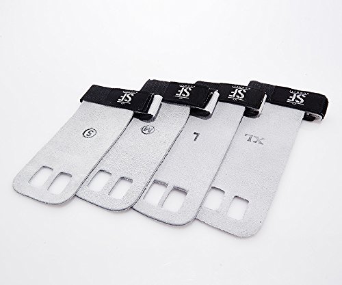 Suprfit Gymnastic Grips | Gymnastik Handschuh | Turn Riemchen | Hand Schutz | Crossfit Turnen Fitness WOD | Leder | Schwarz, Weiß oder Blau | XS bis XL - 7