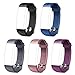 Produktbild Letsfit Ersatzbänder geeignet für Fitness Armband Uhr ID131Color HR, verstellbare Zubehörbänder mit Gürtelschnalle
