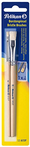 Pelikan 613F/6/12/B Borstenpinsel Sorte, Größe 6 und 12 - 2