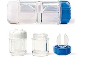 ‎NASENFAHRRAD24.DE Antimikrobieller Kontaktlinsenbehälter (SynergiGP) für formstabile (harte) Kontaktlinsen