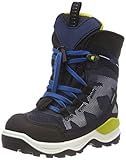 ecco schuhe herren gore tex Sohle: Gummi ECCO Unisex-Kinder Snow Mountain Schneestiefel, Blau (Black/Night Sky 51237), 36 EU