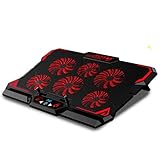 ☆ Laptop-Kühlerabdeckung eines 12-15,6-Zoll-Notebooks. Bei Laptops ab 17 Zoll übersteigt Ihr Notebook die Breite des Kühlers. Der Notebook-Kühler funktioniert jedoch auf dem Motherboard und der CPU des Notebooks. Der Kühler deckt den gesamten Bereich ab Das muss gekühlt werden, um Ihr Notebook schnell abzukühlen, ohne die Stabilität und die Wärmeableitung zu beeinträchtigen. (USB-Kabel im Lieferumfang enthalten).