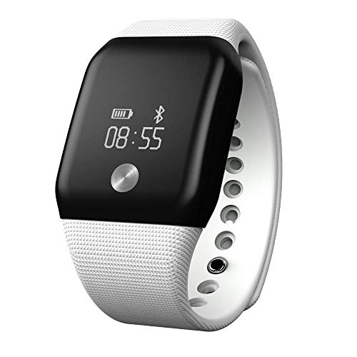 Preisvergleich Produktbild NINGSANJIN Fitness Armband mit Pulsmesser,Wasserdicht Fitness Tracker Farbbildschirm Aktivitätstracker Schrittzähler Uhr Vibrationsalarm Anruf SMS Beachten mit iOS Android WH