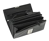 kellnerbörse leder schwarz 👍 Die Kellnerbrieftasche ist auch ideal für Kassierer, Taxifahrer, Händler, Fahrer und Barkeeper; sprich ein vollkommender Bedienergeldbeutel für Damen und Herren.