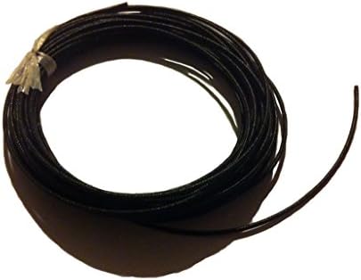 100cm of black modern style cloth covered wire for guitar wiring