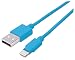 Produktbild Manhattan 394437 iLynk Lightning auf USB Kabel für Apple iPad/iPhone/iPod, 15 cm blau
