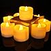 Produktbild Freewander Flackernde Leuchtmittel E-flammenlose LED Tea Licht batteriebetrieben Votivkerze für Festival Celebration 12pcs-Yellow(Timer)
