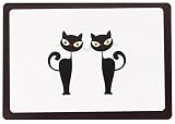 Diseño elegante Petface Silueta Gatos manteles Individuales de Comida para Mascotas
