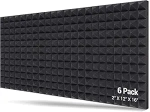 NASA Soundproof Padding Foam Panels, Acoustic Foam Panel Wedge Studio Soundproofing Wall Tiles 2